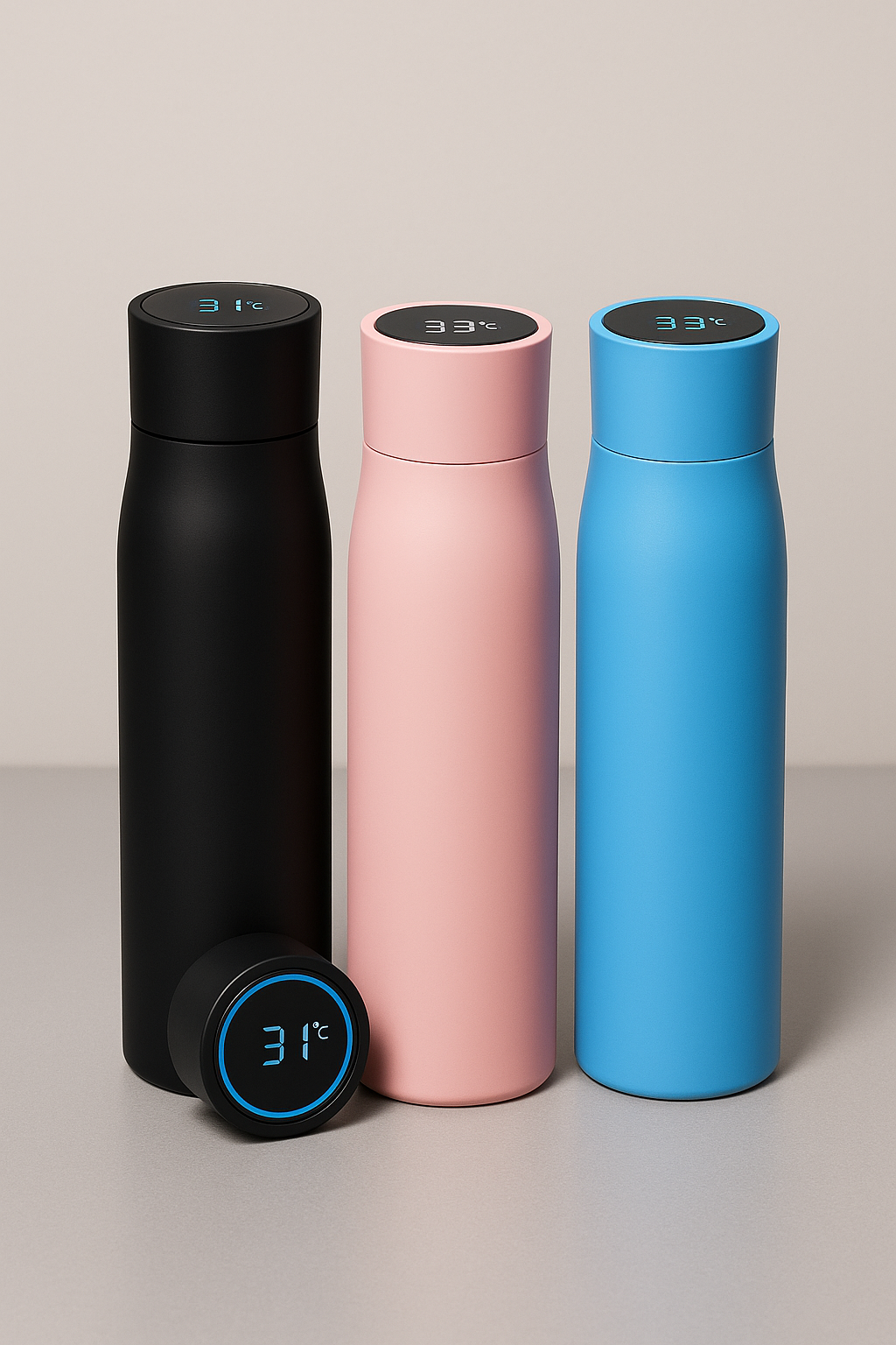 Smartflasken™ ProTemp UV – Selvrensende flaske med UV‑C og temperaturvisning