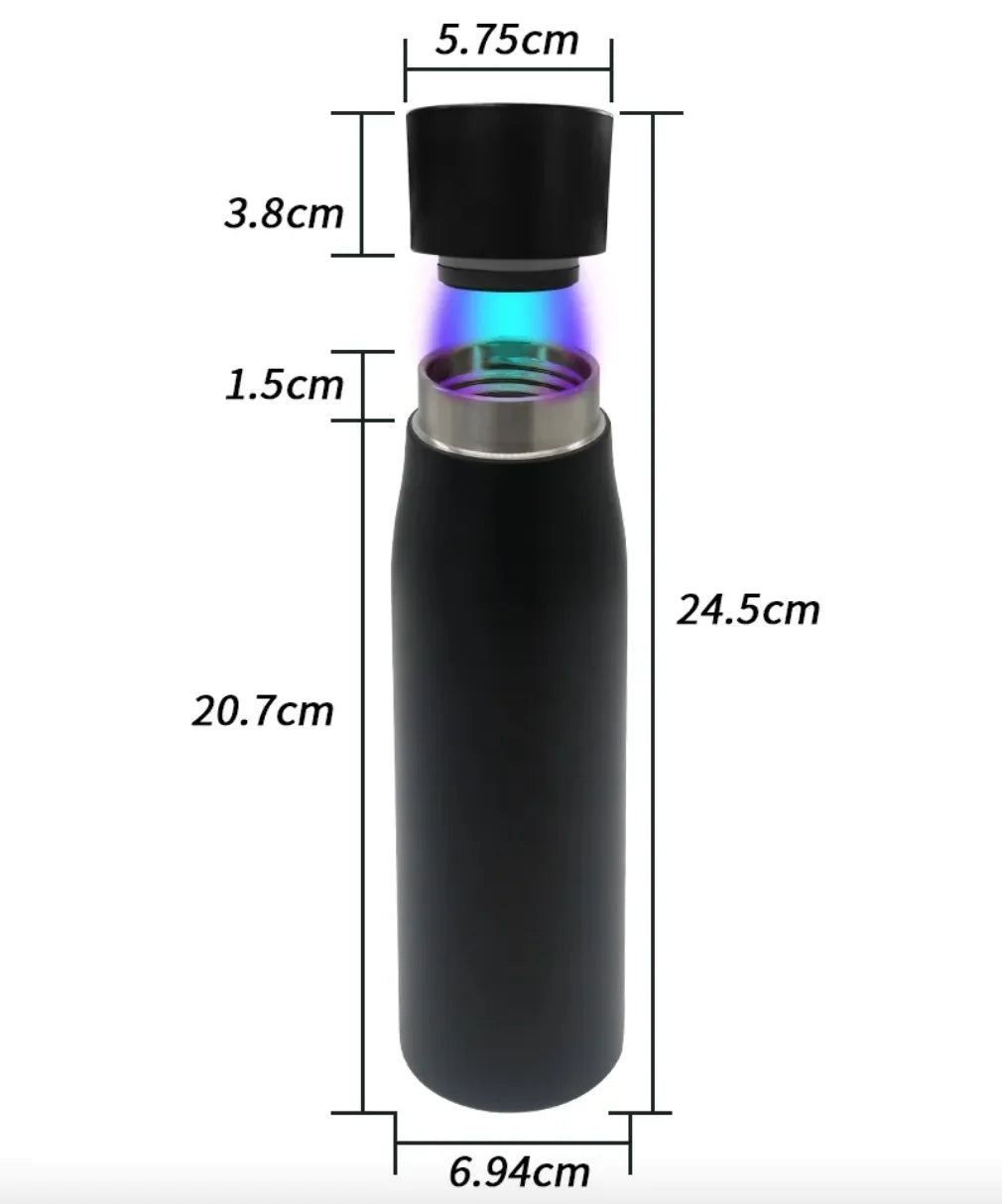 Smartflasken™ ProTemp UV – Selvrensende flaske med UV‑C og temperaturvisning