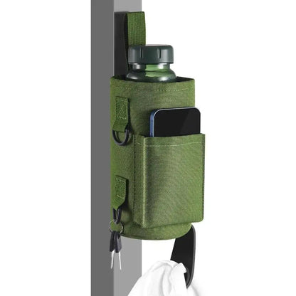 Magnetisk og vanntett trenings- og yogabag laget i Oxford-materiale, designet for 40 oz flasker. Vises i flere farger og brukes både til trening, yoga og utendørsaktiviteter.