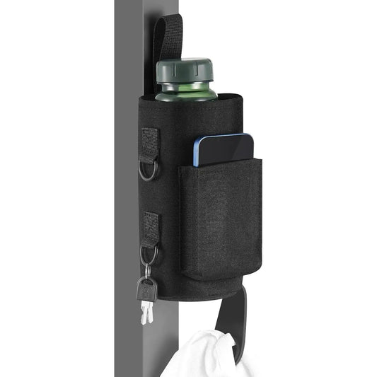 Magnetisk og vanntett trenings- og yogabag laget i Oxford-materiale, designet for 40 oz flasker. Vises i flere farger og brukes både til trening, yoga og utendørsaktiviteter.